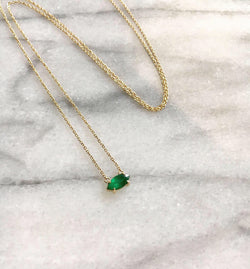 Emerald Marquis Necklace