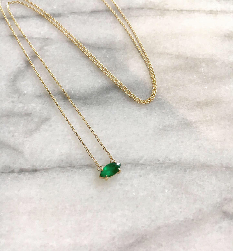 Emerald Marquis Necklace