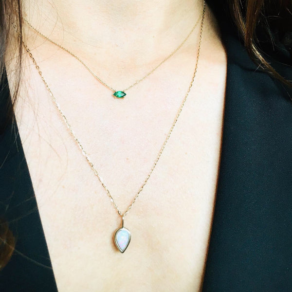 Emerald Marquis Necklace