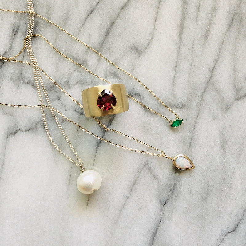 Emerald Marquis Necklace