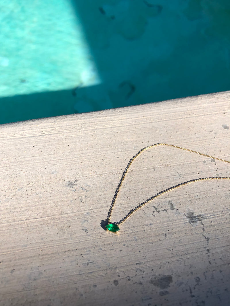 Emerald Marquis Necklace