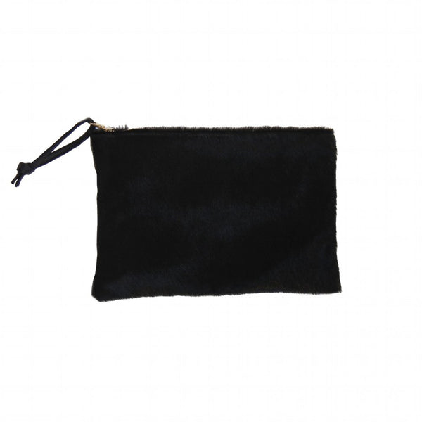 BLACK HAIR ON LARGE CLUTCH