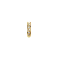 DIAMOND HUGGIE HOOP