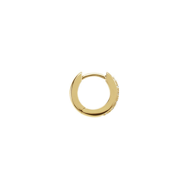DIAMOND HUGGIE HOOP