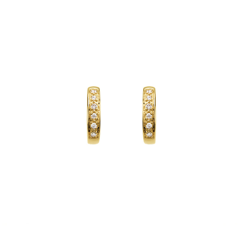 DIAMOND HUGGIE HOOP