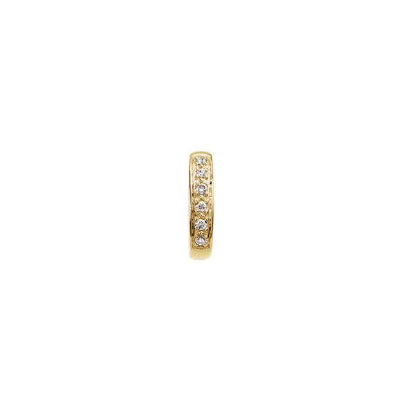 DIAMOND HUGGIE HOOP