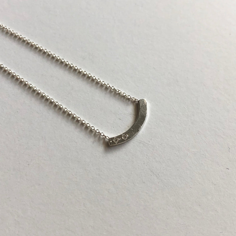 Arch Necklace In Silver