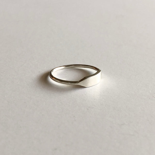 Small Rectangle Signet in Silver