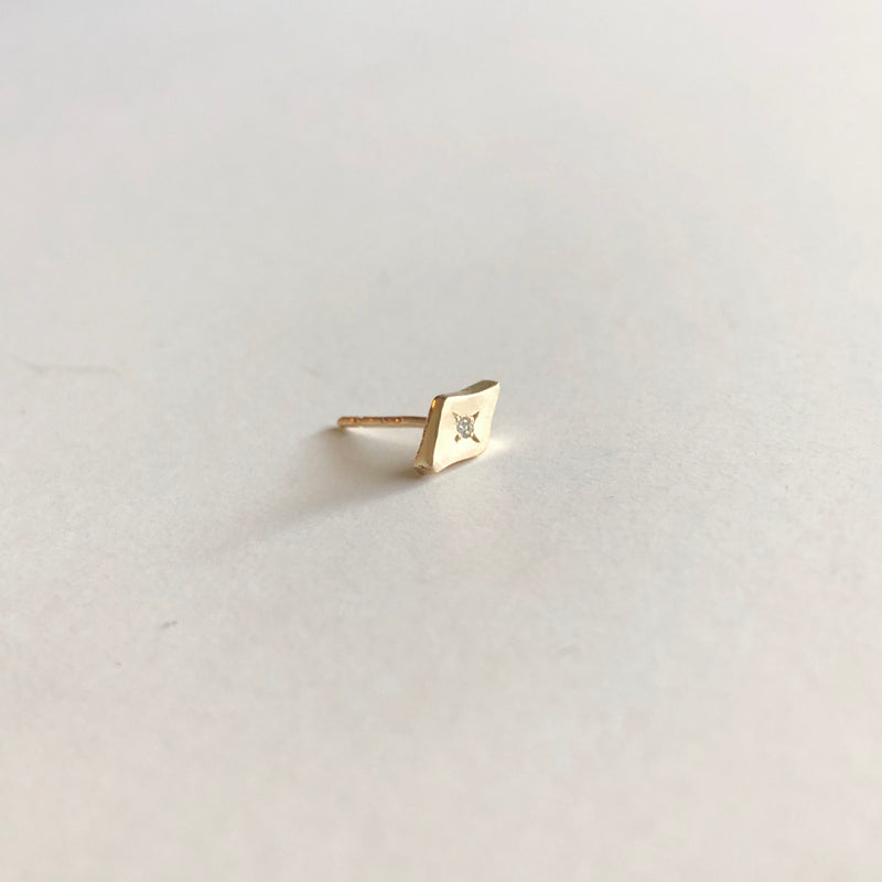 Star Stud Earring 14k Gold