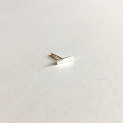 Line Stud Earring in Sterling Silver