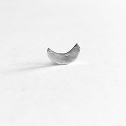 Moon Stud Earring Sterling Silver