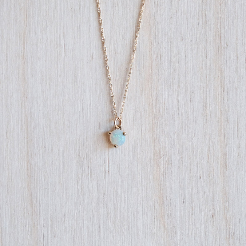 OPAL PETITE 14K NECKLACE